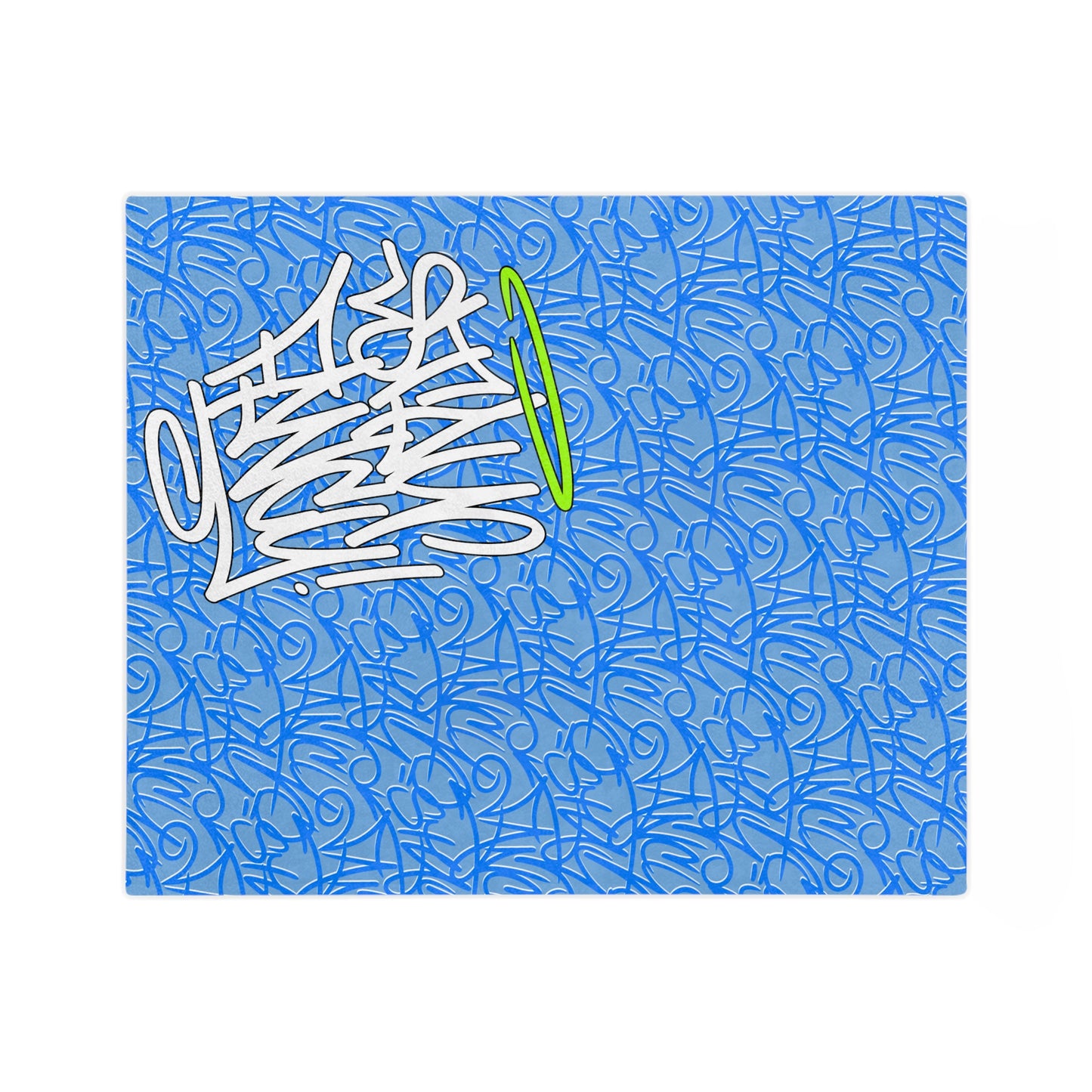 SF Graffiti Velveteen Minky Blanket