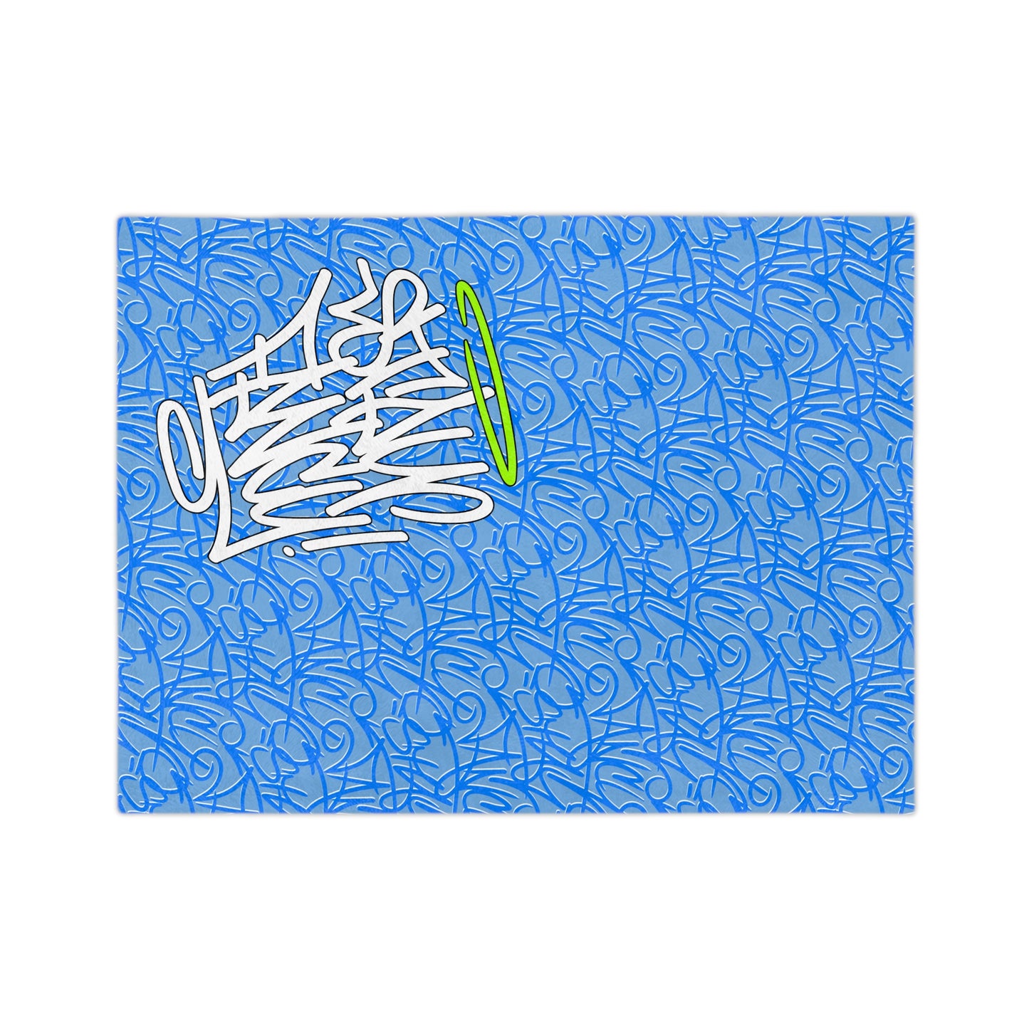 SF Graffiti Velveteen Minky Blanket