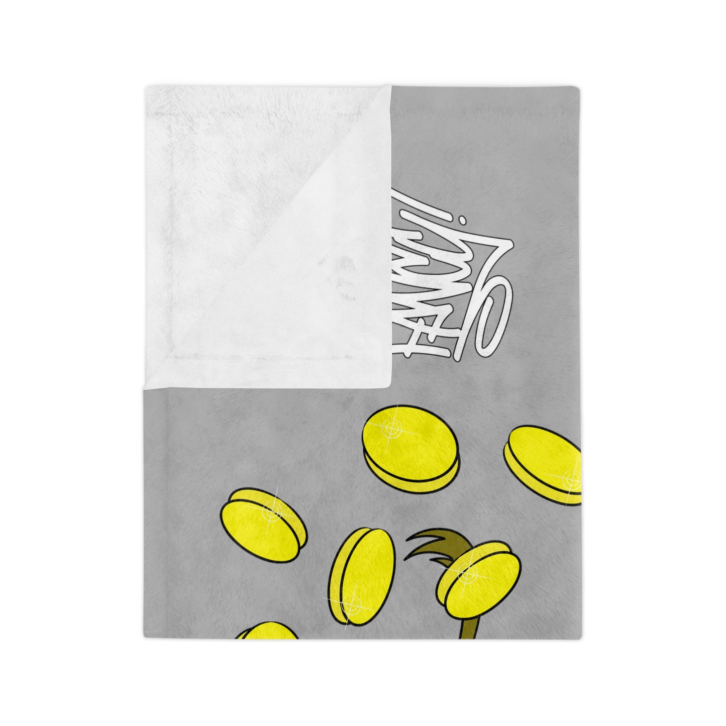 Money Bags Velveteen Minky Blanket