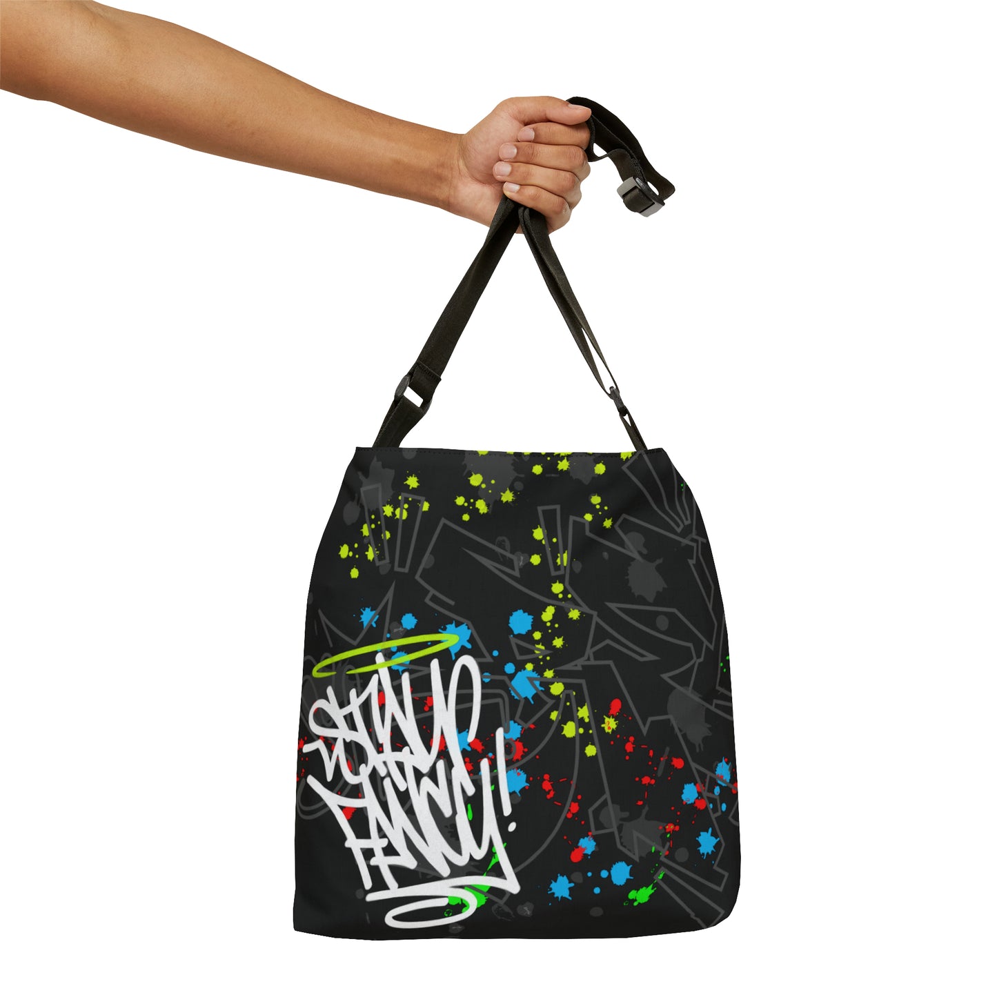 Graffiti Splash Adjustable Tote Bag