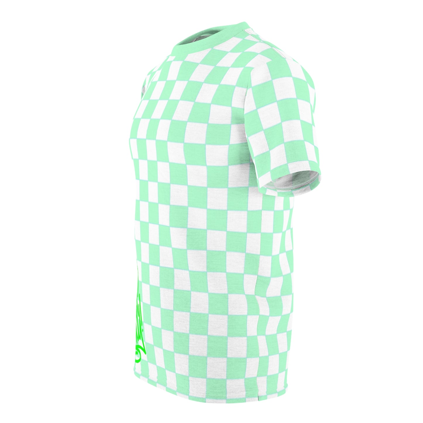 Green Squares Fancy Tee