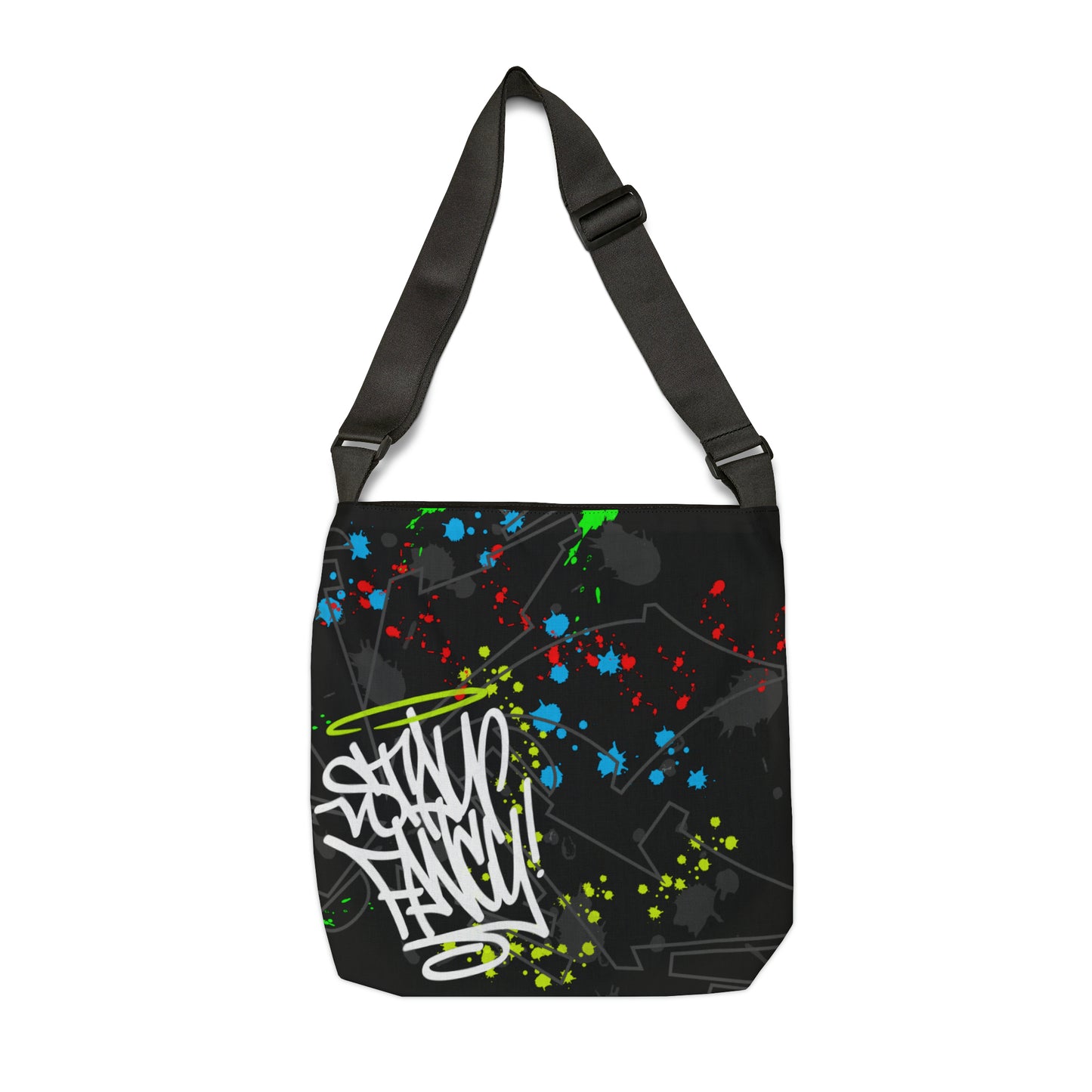 Graffiti Splash Adjustable Tote Bag
