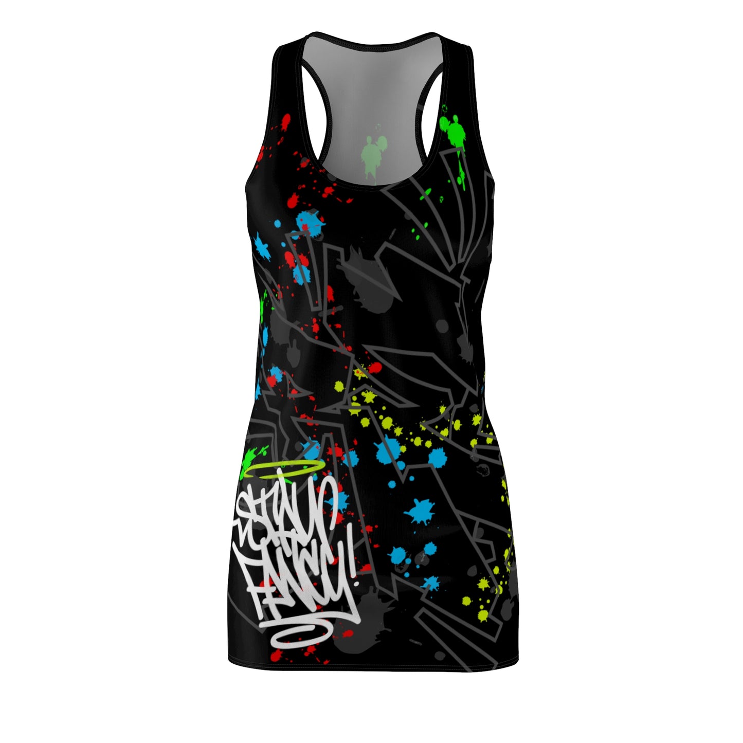 Stay Fancy Graffiti Splash Women's Racerback Dress