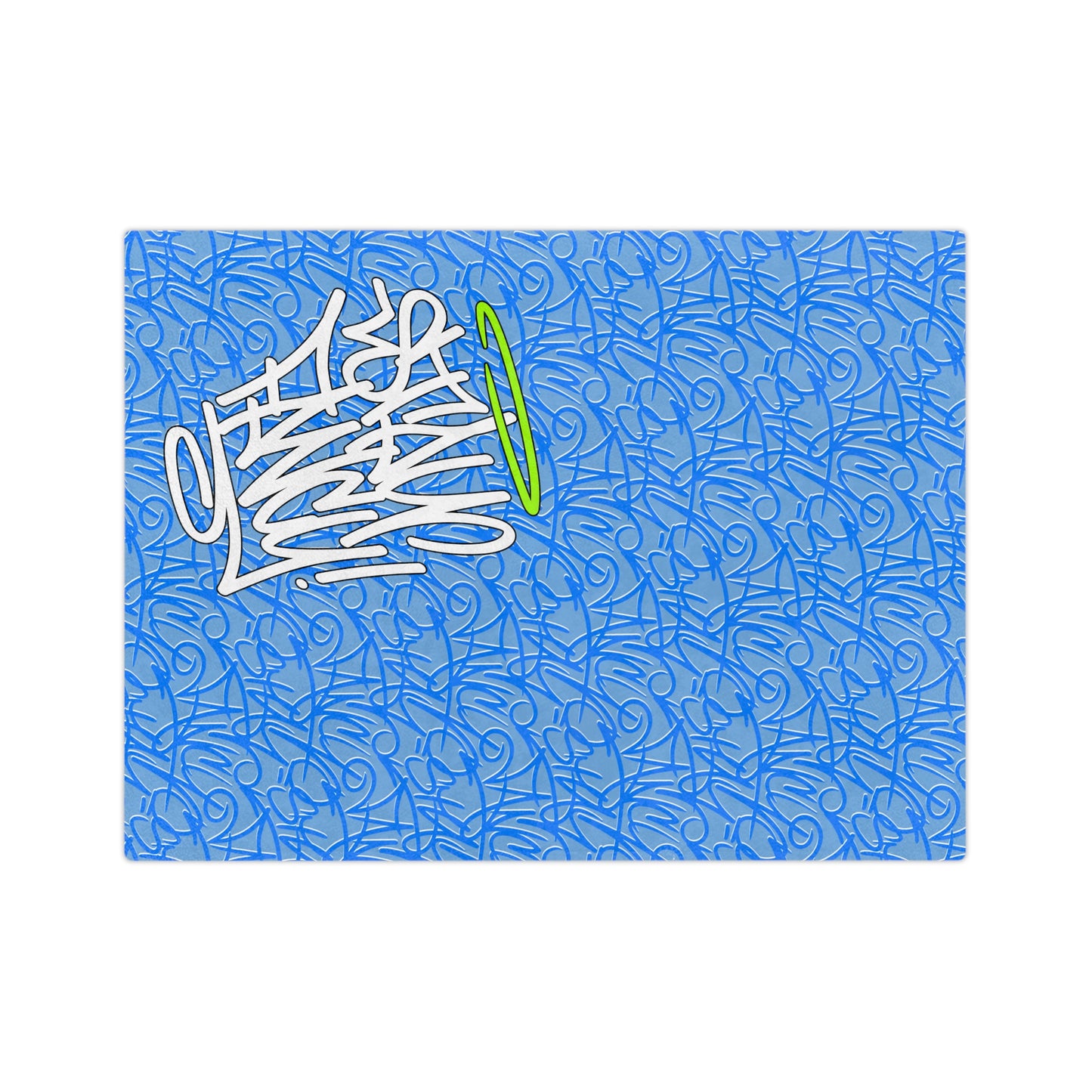 SF Graffiti Velveteen Minky Blanket