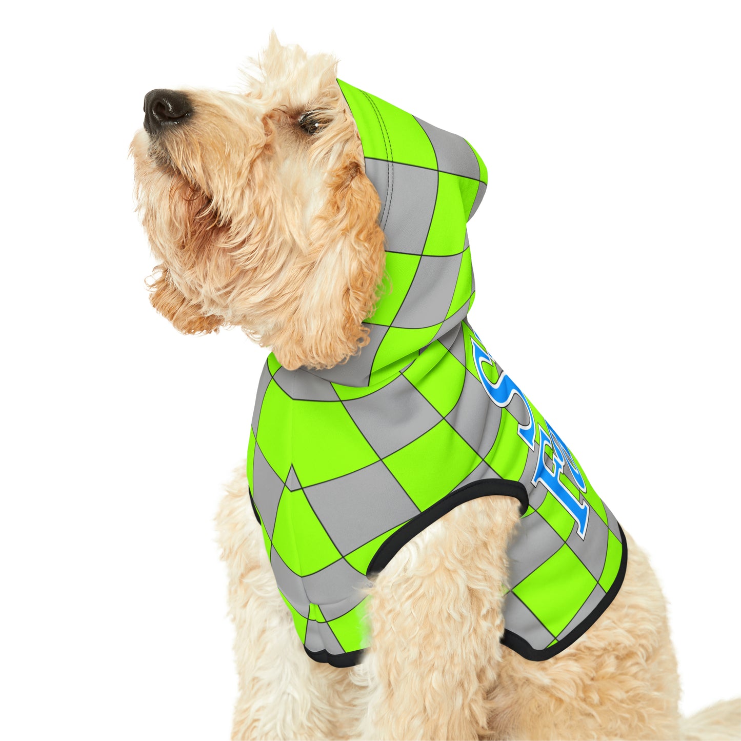 Checkers Disaster Lime Animal Hoodie