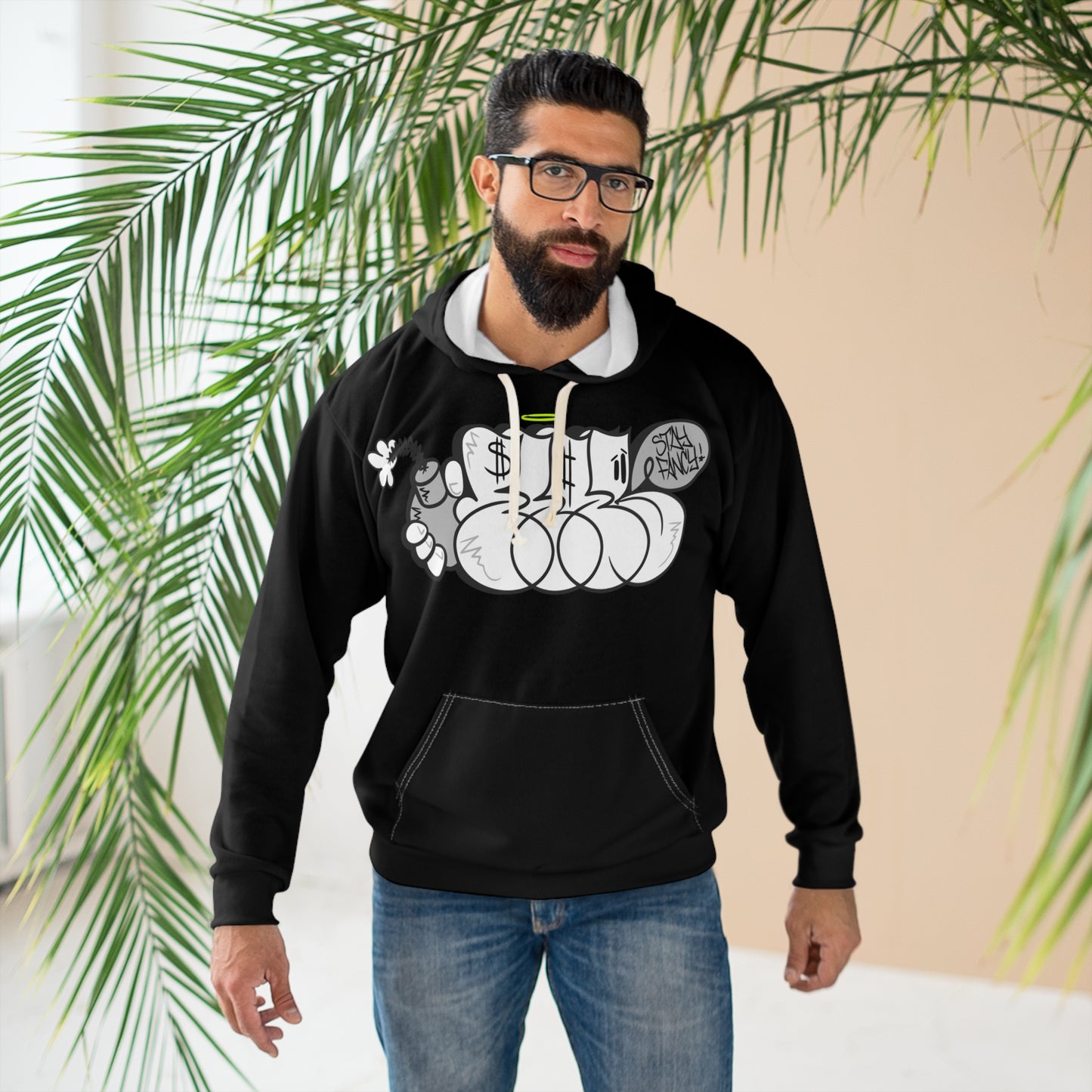 B & W Throwie Badass Hoodie