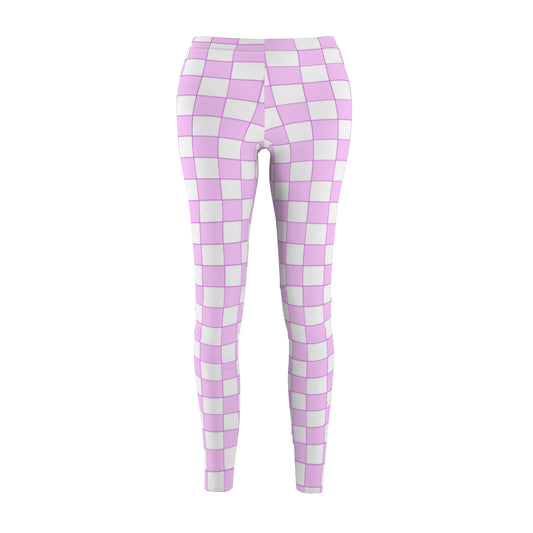 Pink Squares Women's Fancy Leggings