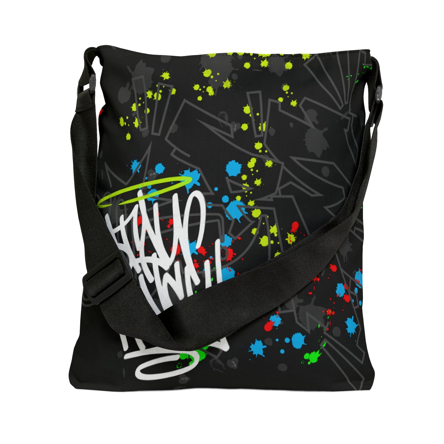 Graffiti Splash Adjustable Tote Bag