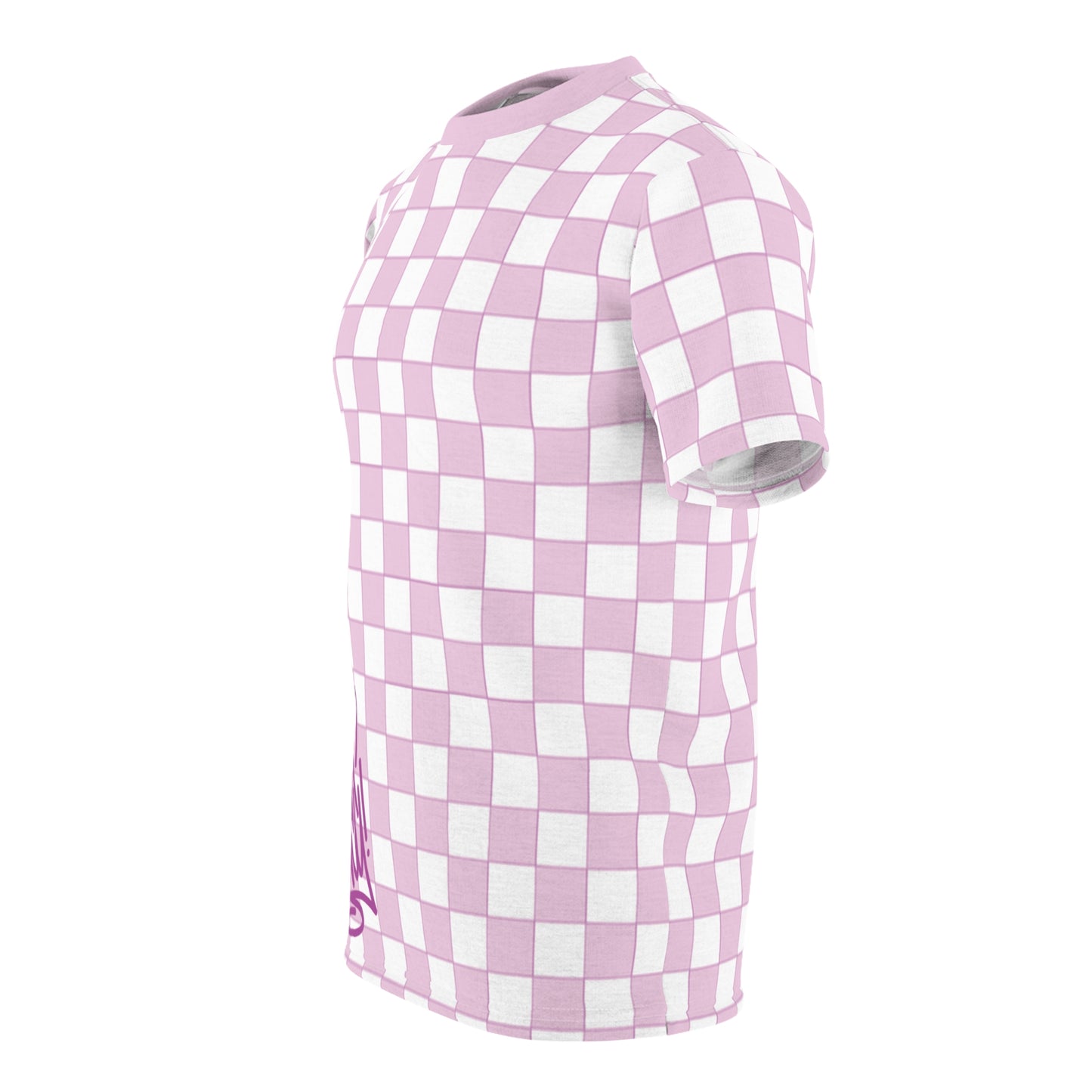 Pink Squares Fancy Tee