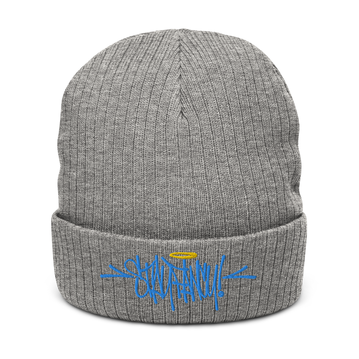 Stay Fancy Ribbed knit beanie