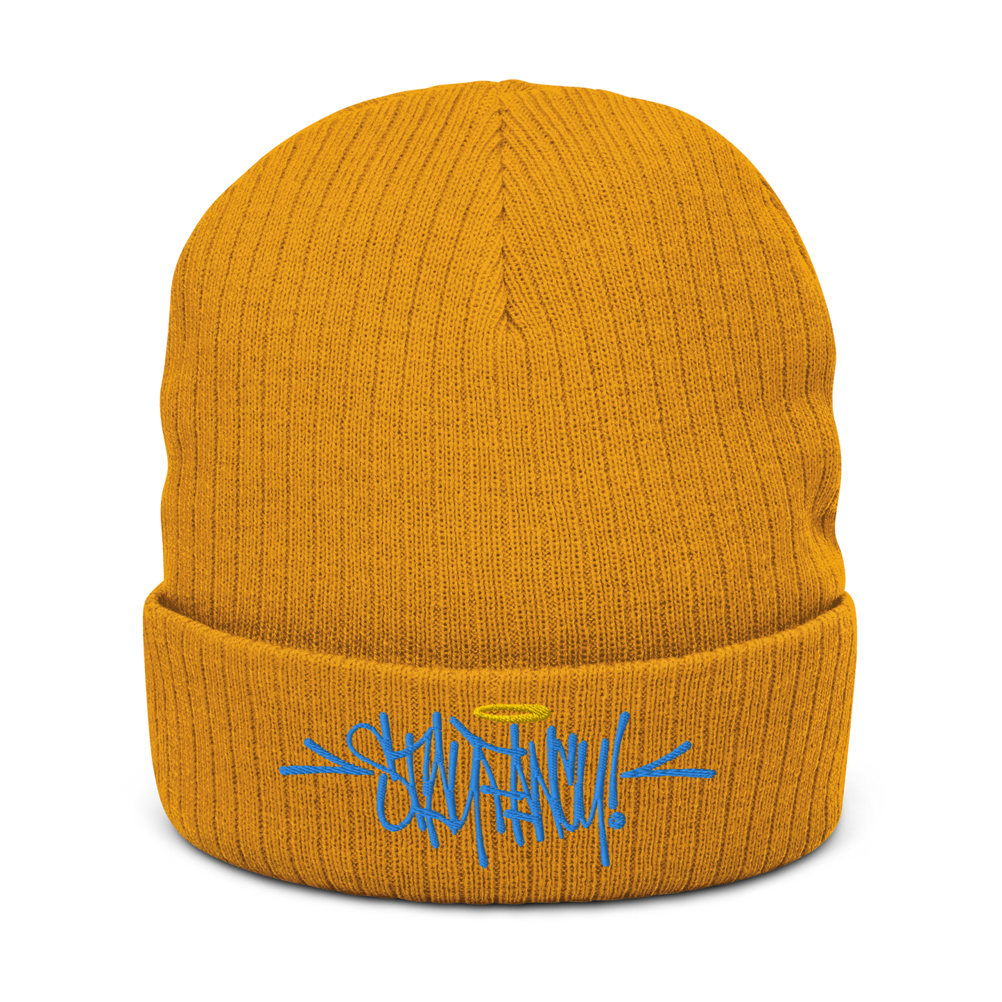 Stay Fancy Ribbed knit beanie