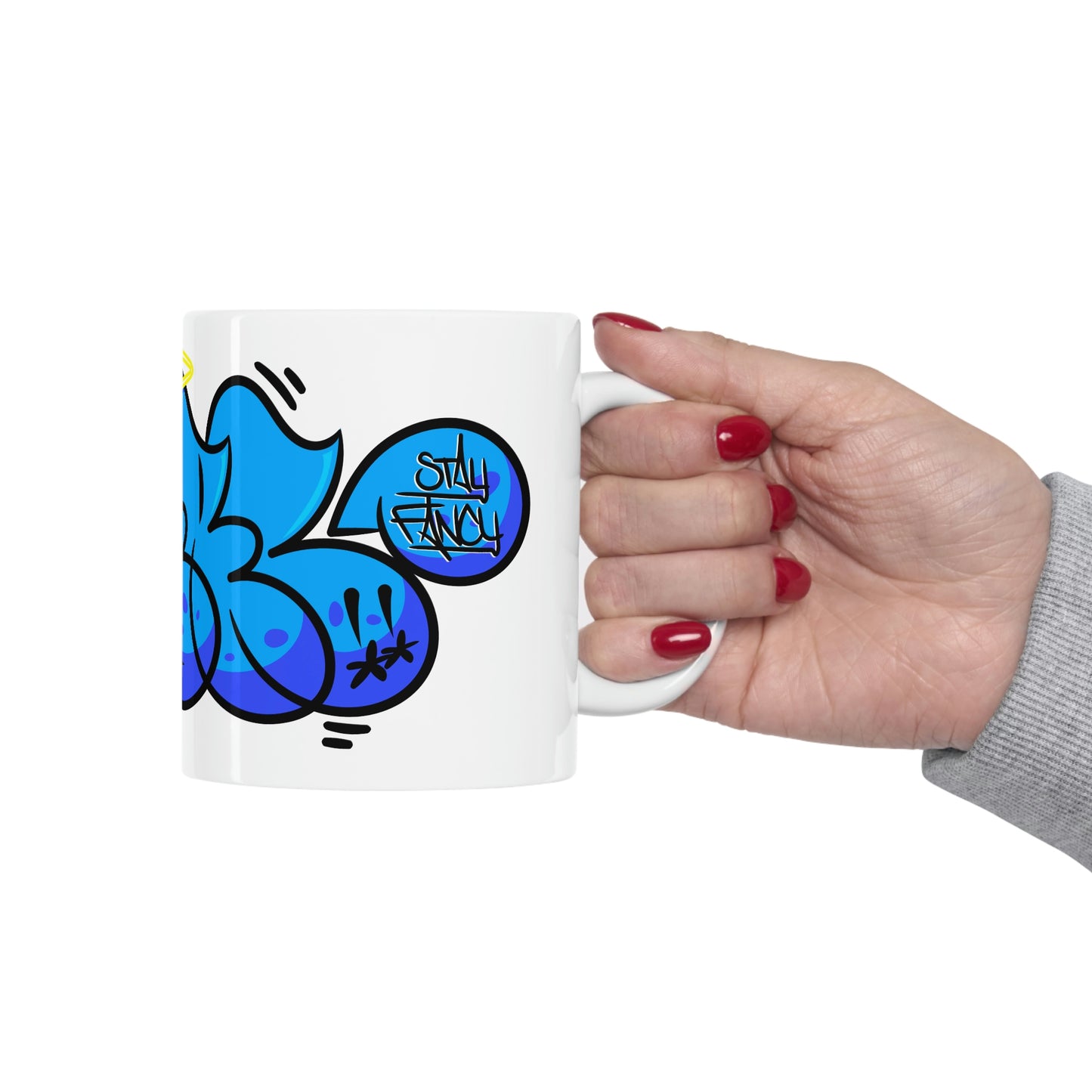 REAL Blue Drip Throwie Mug 11oz SFTM