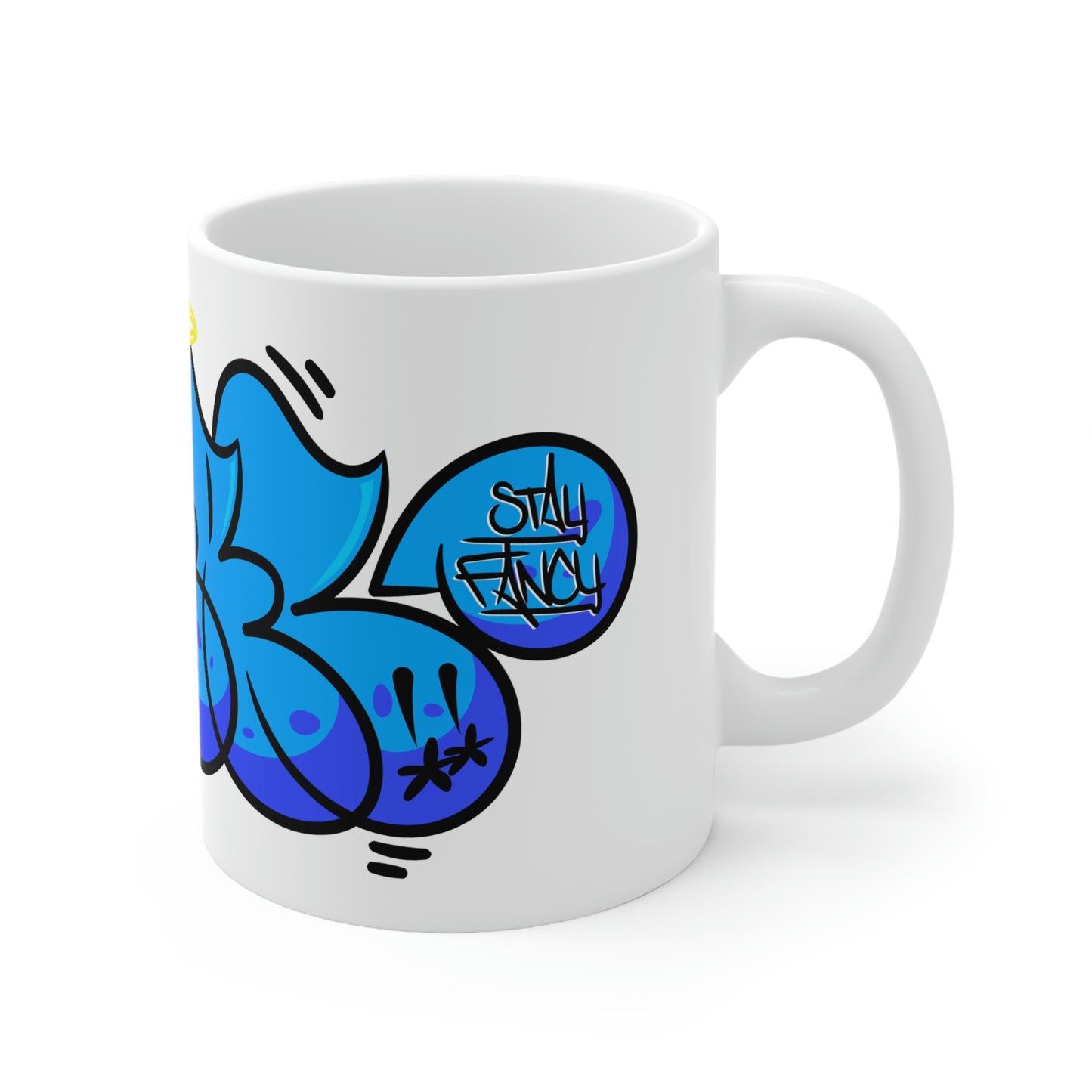 REAL Blue Drip Throwie Mug 11oz SFTM