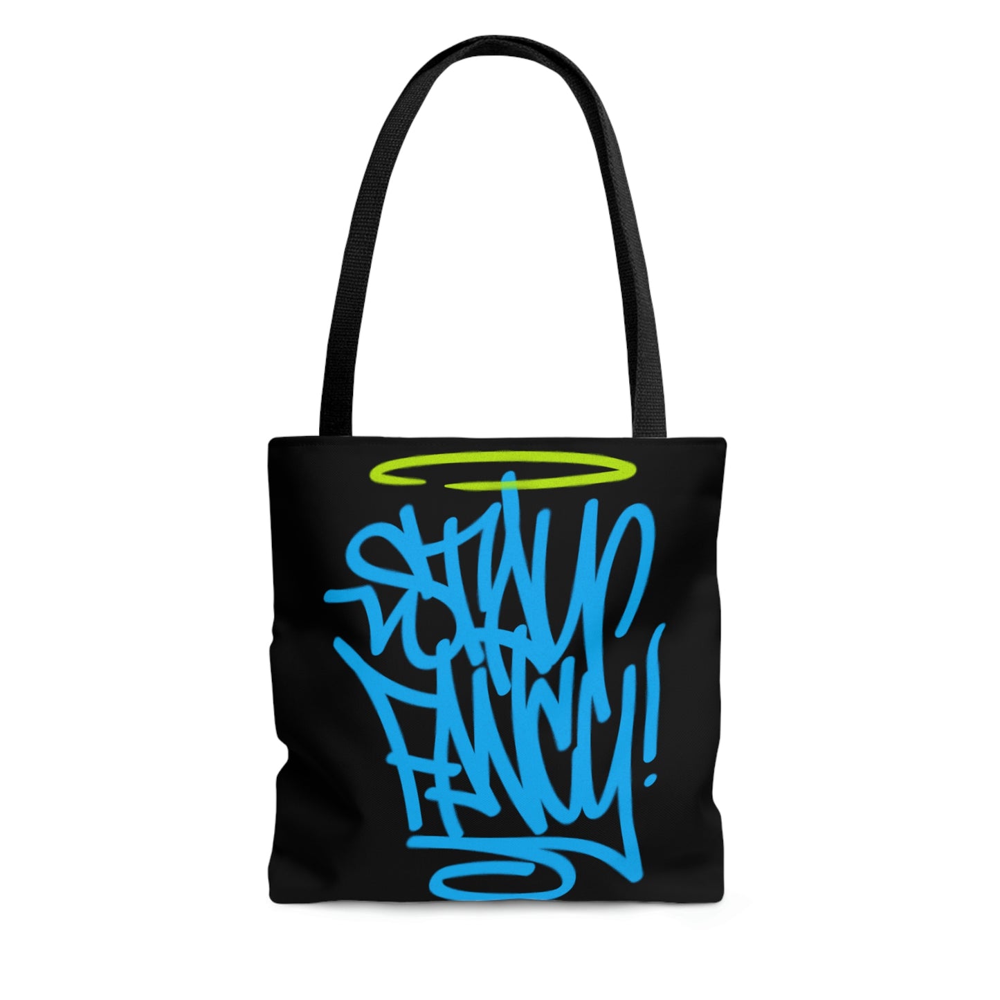 Stay Fancy Blue Handstyle Hand Bag