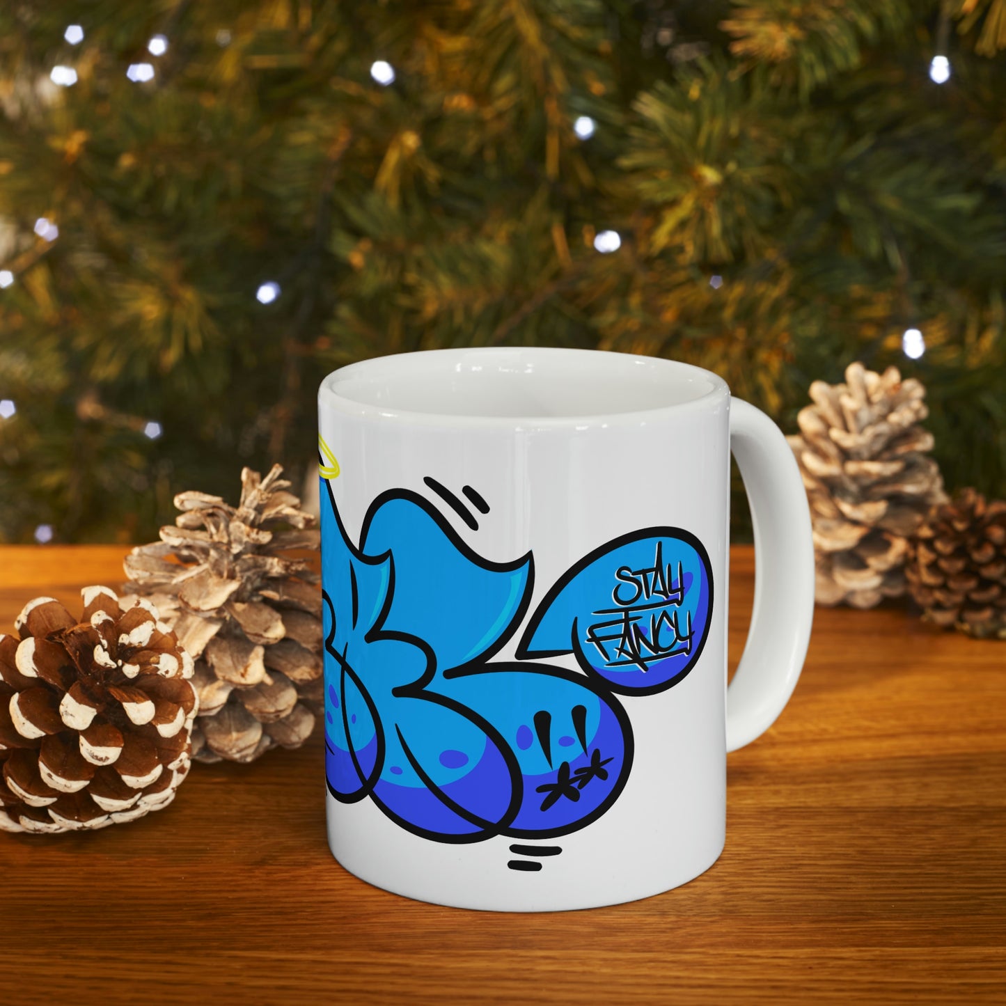 REAL Blue Drip Throwie Mug 11oz SFTM
