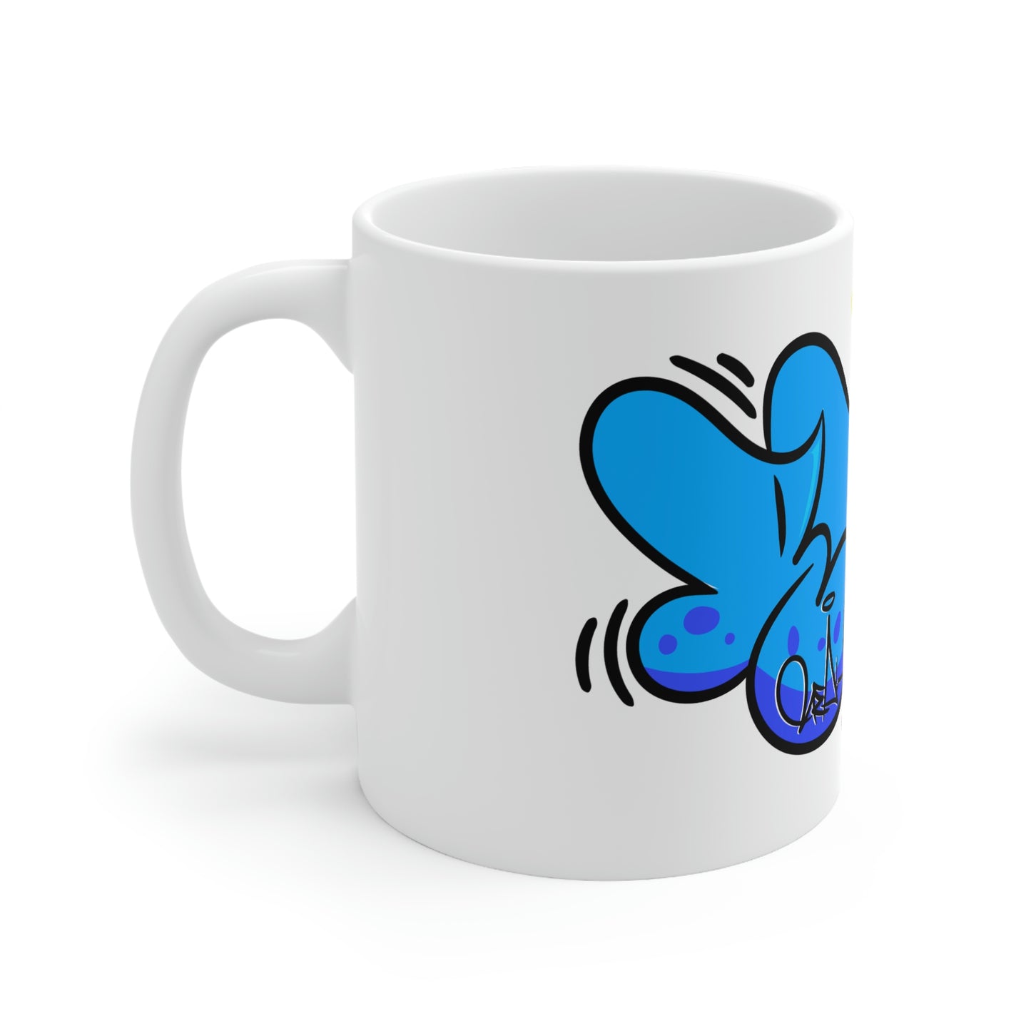 REAL Blue Drip Throwie Mug 11oz SFTM