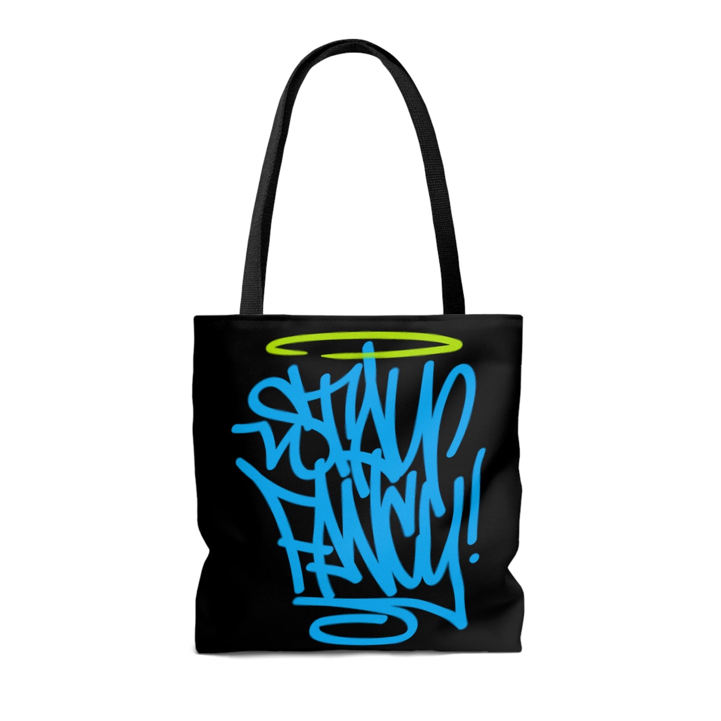Stay Fancy Blue Handstyle Hand Bag
