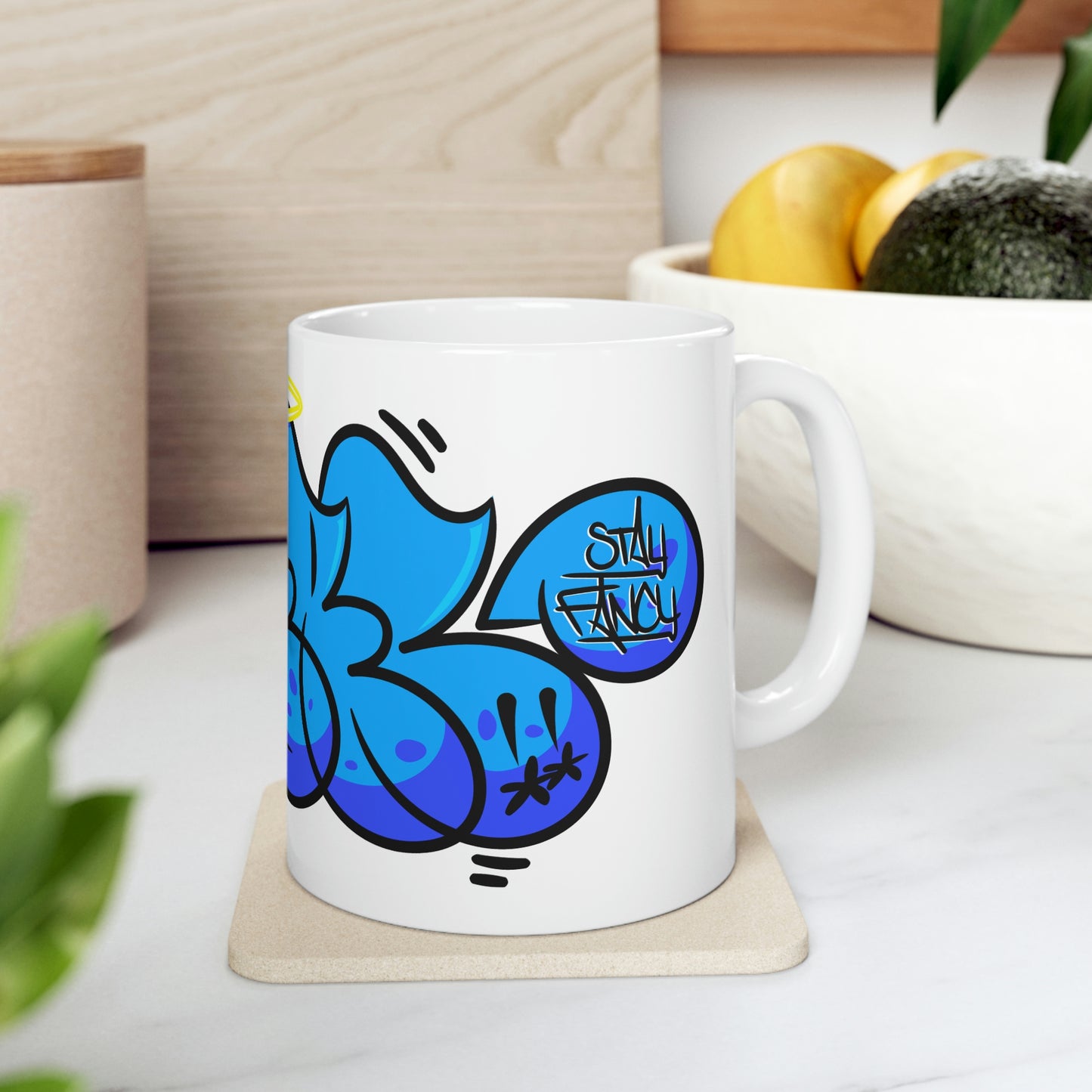 REAL Blue Drip Throwie Mug 11oz SFTM