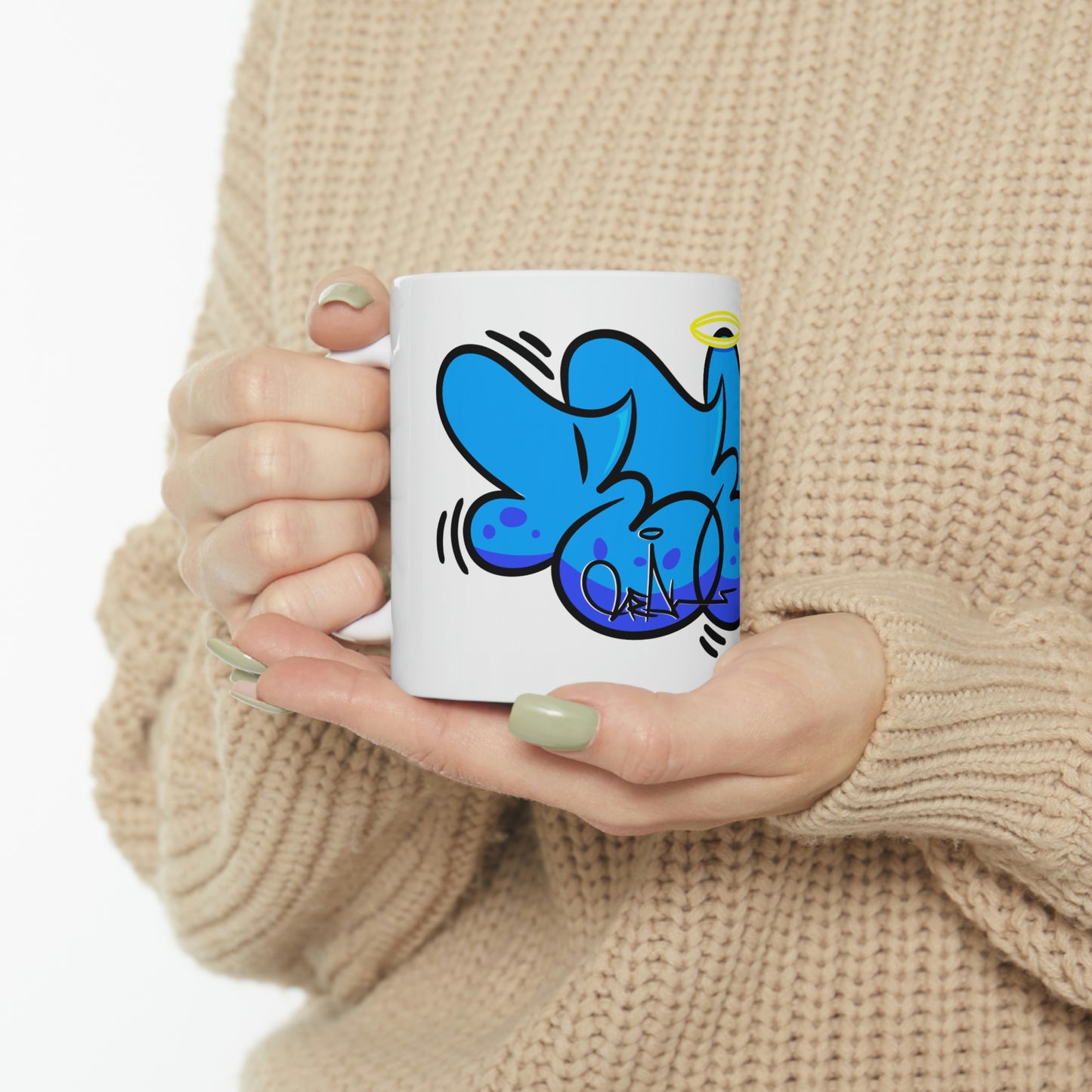 REAL Blue Drip Throwie Mug 11oz SFTM