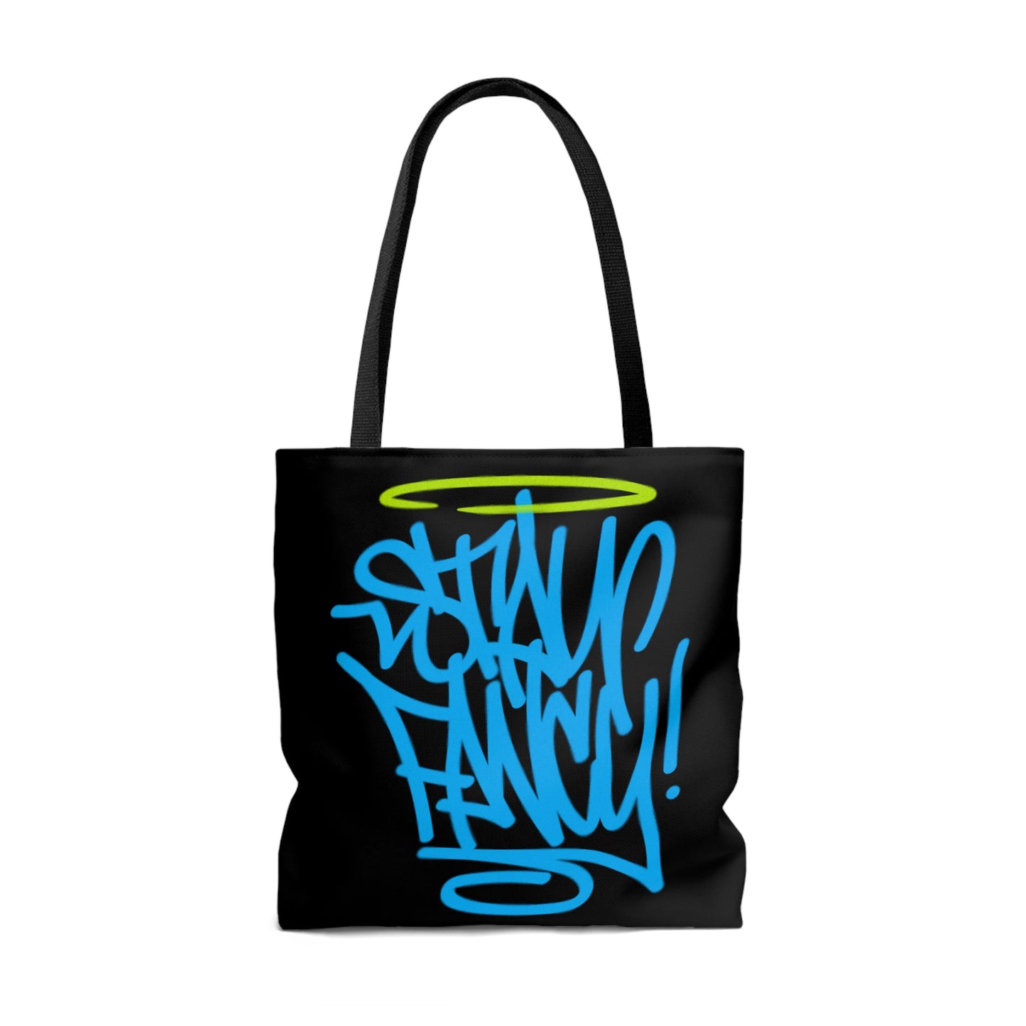 Stay Fancy Blue Handstyle Hand Bag