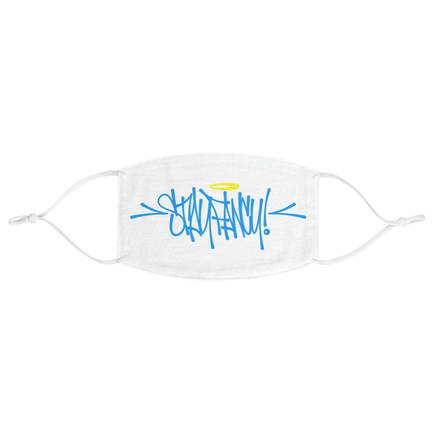 White Stay Fancy Fabric Face Mask SFA
