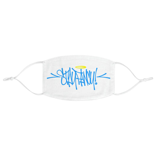 White Stay Fancy Fabric Face Mask SFA