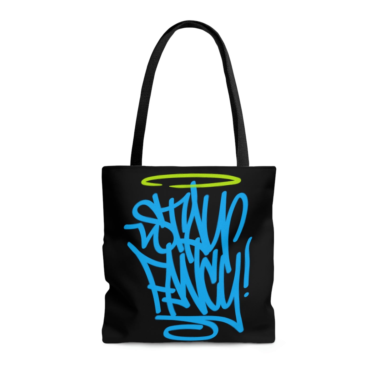 Stay Fancy Blue Handstyle Hand Bag