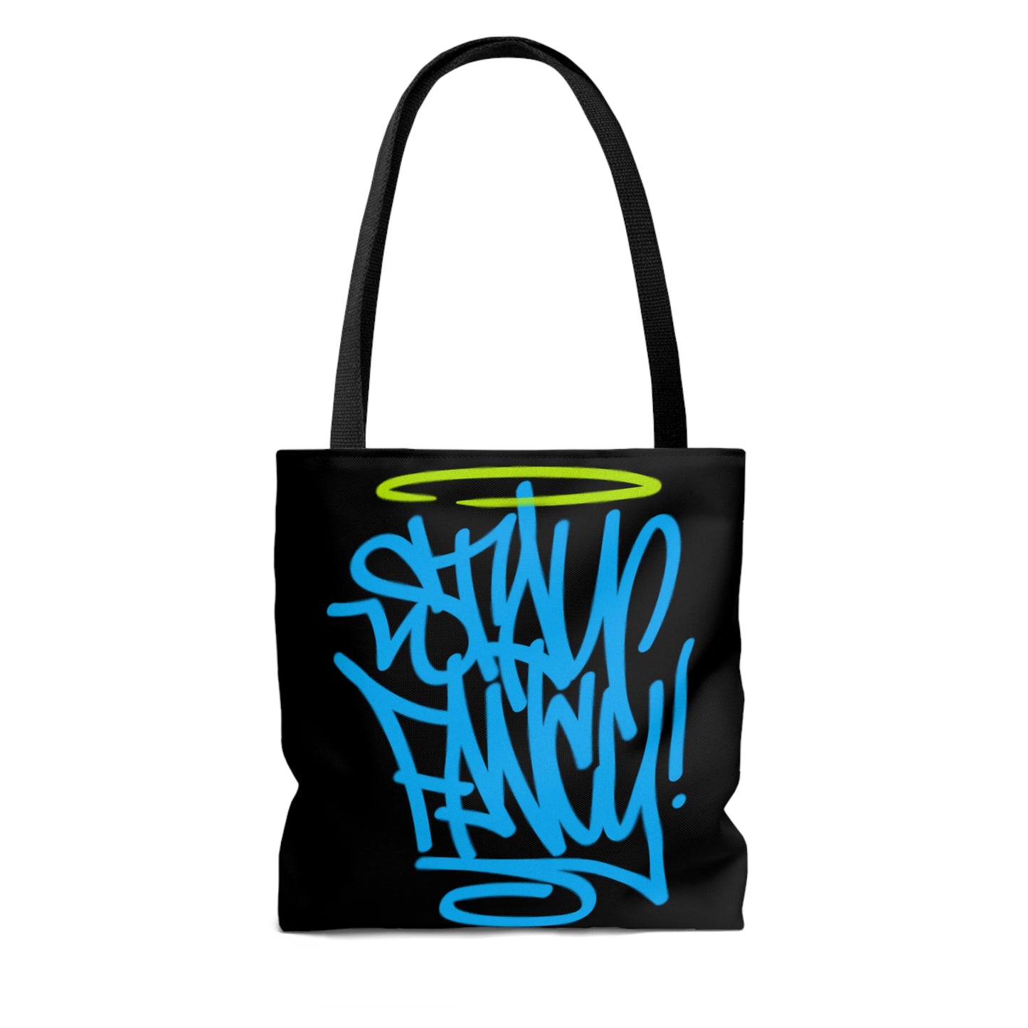 Stay Fancy Blue Handstyle Hand Bag