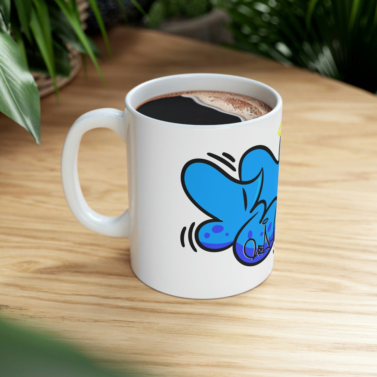 REAL Blue Drip Throwie Mug 11oz SFTM