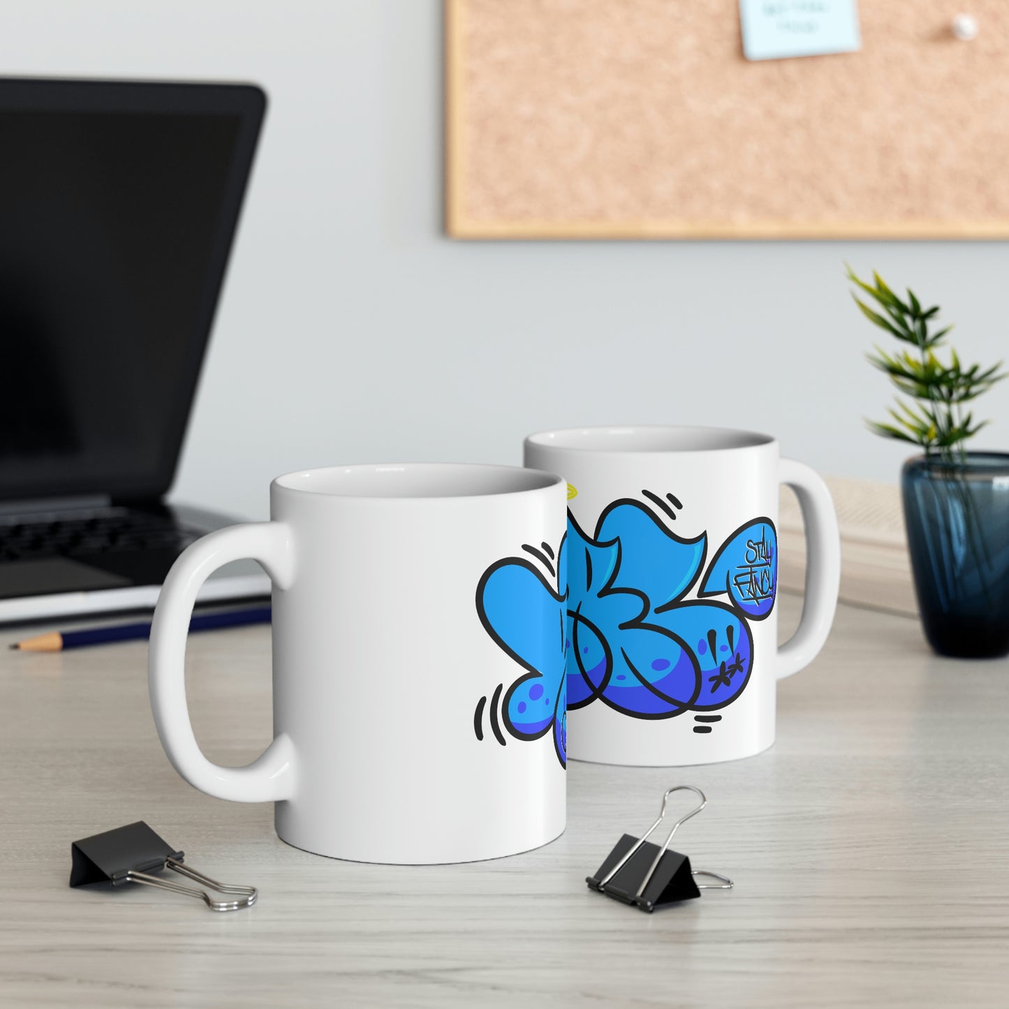 REAL Blue Drip Throwie Mug 11oz SFTM