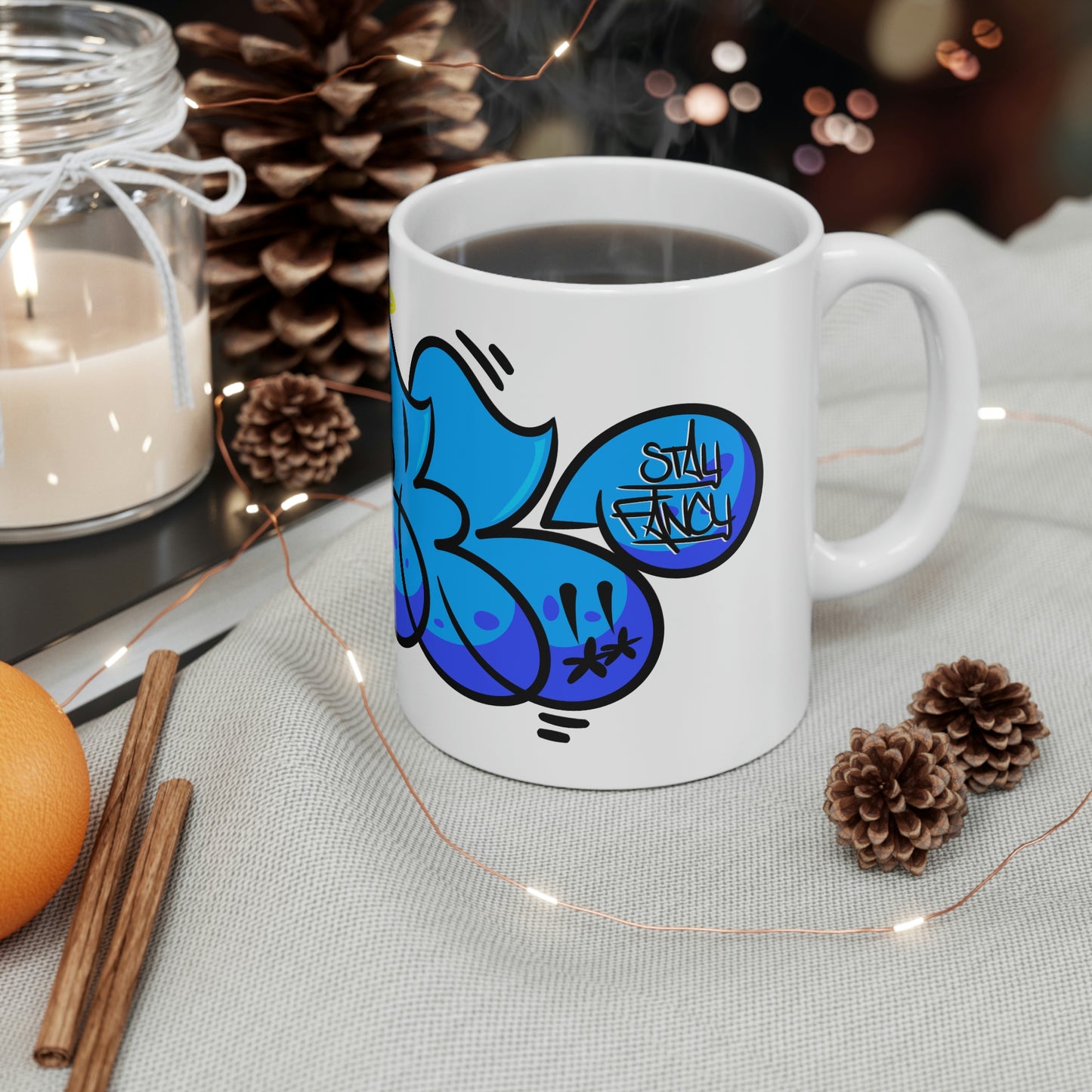 REAL Blue Drip Throwie Mug 11oz SFTM